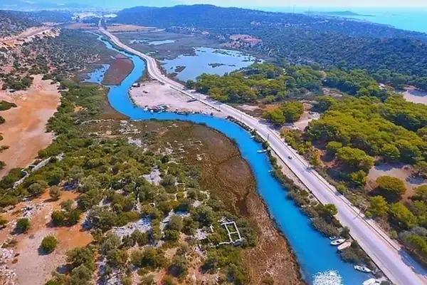 Demre Stream Cover Photo,Demre River, Myra Ancient City, natural beauty, Mediterranean, watershed, Ancient Myros, Myra, Mediterranean coast, water source, cultural heritage