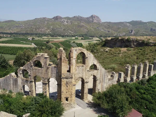 Aspendos Ancient City Cover Photo,Aspendos, ancient city, Antalya, historical sites, Roman period, theater, archaeology, tourism, Serik, ancient theater, Aspendos aqueducts, Eurymedon Battle, Alexander the Great, archaeological ruins, Seljuk period, Byzantine period, location, how to get there, entrance fee, opening hours, visiting days